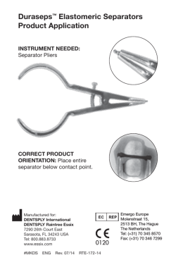 Duraseps&trade; Elastomeric Separators Product