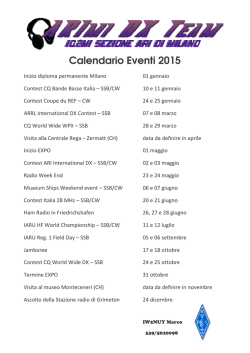 Calendario Eventi 2015