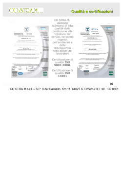 Certificazioni
