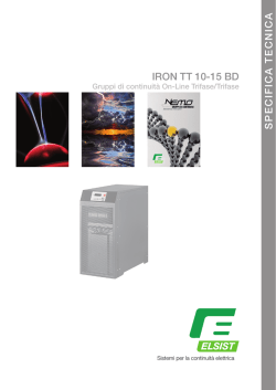 IRON TT 10-15 BD SPECIFICA TECNICA