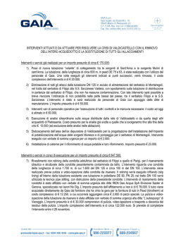 Interventi - Comune di Pietrasanta