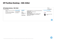 HP DT fact tag A4 - Hewlett Packard