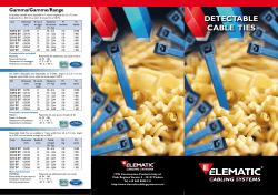 DETECTABLE CABLE TIES