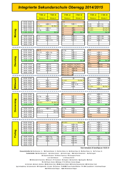 Int Sek Stundenplan 2014-2015