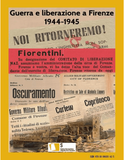 Guerra e liberazione a Firenze 1944-45 / 2014-2015
