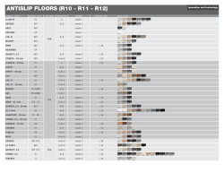 ANTISLIP FLOORS (R10 - R11 - R12)