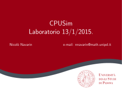 Introduzione a CPUSim