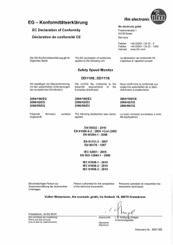 EG -&mdash; Konformit&auml;tserkl&auml;rung