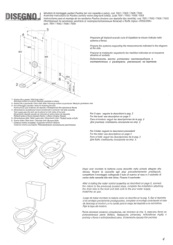 cod. 7001 / 7002 / 7008 / 7003 Assemny instructions tor Pao