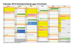 Kalender 2014 Schiedsrichtergruppe Forchheim