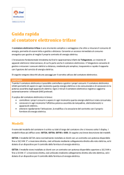 Guida rapida al contatore elettronico trifase