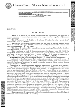 DR/2014/3475 del 24/10/2014 - Universit&agrave; degli Studi di Napoli