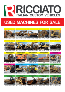 USED MACHINES FOR SALE