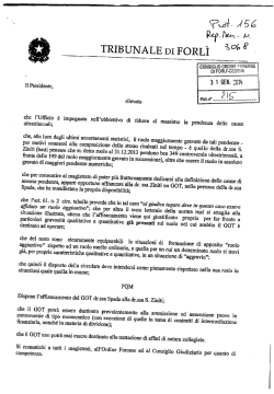 i e TRIBUNALE DI FORLI 53"" - - Ordine degli Avvocati Forl&igrave; Cesena