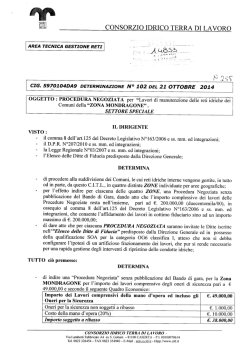 Clll. CONSORZIO IDRICO TERRA DI LAVORO
