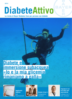 Io e la mia glicemia rimaniamo a galla