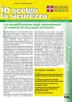 Io scelgo la sicurezza