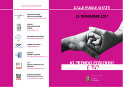 IO PRENDO POSIZIONE - Donne Contro Violenza