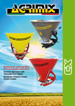 Fertilizer Spreaders with Truncated Cone Hopper