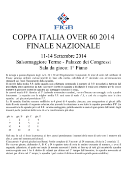 COPPA ITALIA OVER 60 2014 FINALE NAZIONALE