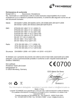 Certificazione Techmade