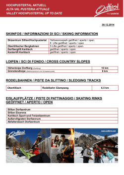 skiinfos / informazioni di sci / skiing information loip en / sci