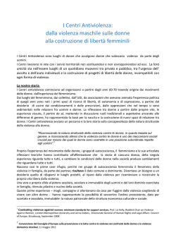 I Centri Antiviolenza: - D.i.Re &ndash; Donne in Rete contro la violenza