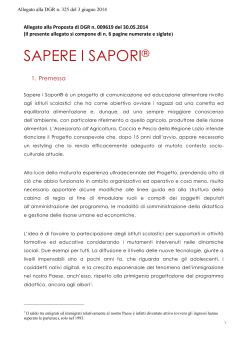 1 DGR 325 del 03 06 2014 - Programma Sapere i