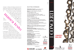 I Concerti 2008-09