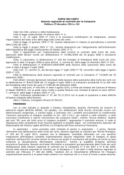 pdfLa delibera 261/2014 della Cdc Campania - Enti Locali