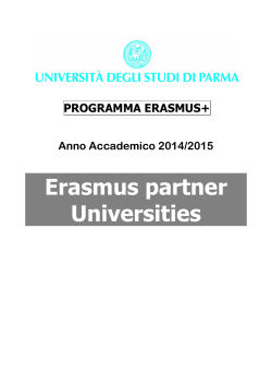 Erasmus partner universities
