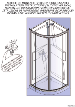 INSTALLATION INSTRUCTIONS (SLIDING VERSION