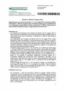 EH . E .l. del 10/06/2014 - Regione Emilia