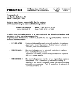 EC Declaration of Conformity Dichiarazione CE di