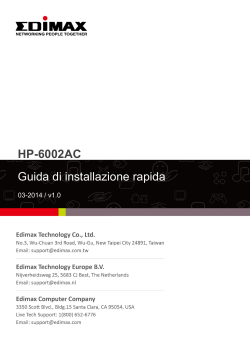 HP-6002AC Guida di installazione rapida