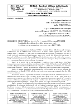 Nuova diffida ai DS in Sardegna (5-05-2014) (pdf)