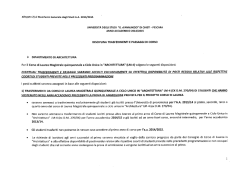 Disciplina Trasferimenti e Passaggi di Corso a.a. 2014-2015
