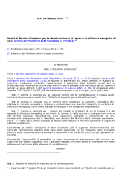 DM 10 febbraio 2014 - Provincia di Pesaro e Urbino