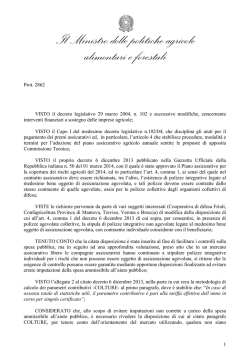 Dm modifica piano assicurativo 2014