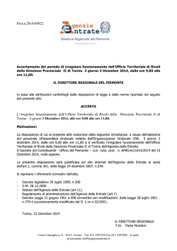 dp II to - Rivoli - pdf - Agenzia delle Entrate