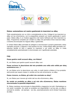 Integrazione gestionale Elatos con eBay