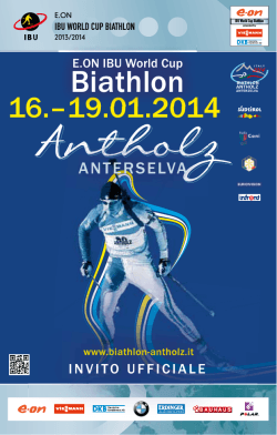 Invito Coppa del Mondo Biathlon 2014 squadre
