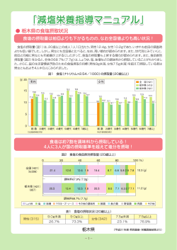 「減塩栄養指導マニュアル」 （PDF：2663KB） - 栃木県