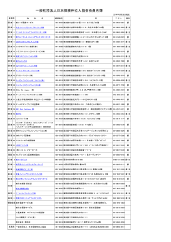 会員名簿2014 - 日本保険仲立人協会