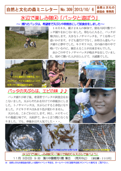 水辺で楽しみ隊④「バッタと遊ぼう」