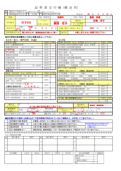 証 明 書 交 付 願（郵 送 用） - 関西女子短期大学