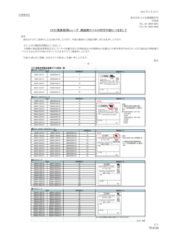 T12-03 CCC規格取得ヒューズ 個装箱ラベルの - 日之出電機製作所