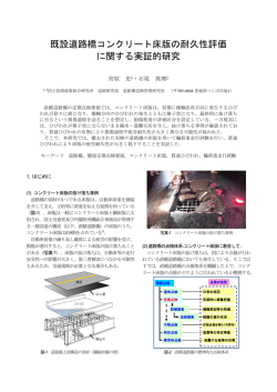 既設道路橋コンクリート床版の耐久性評価 に関する実証的 - 国土交通省