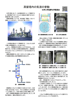 蒸留塔内の気液の挙動 - 化学工学会