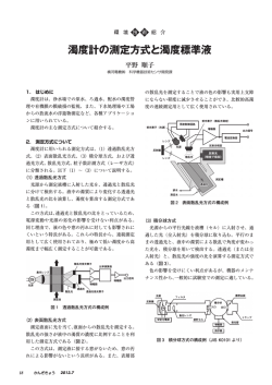 濁度計の測定方式と濁度標準液（PDF